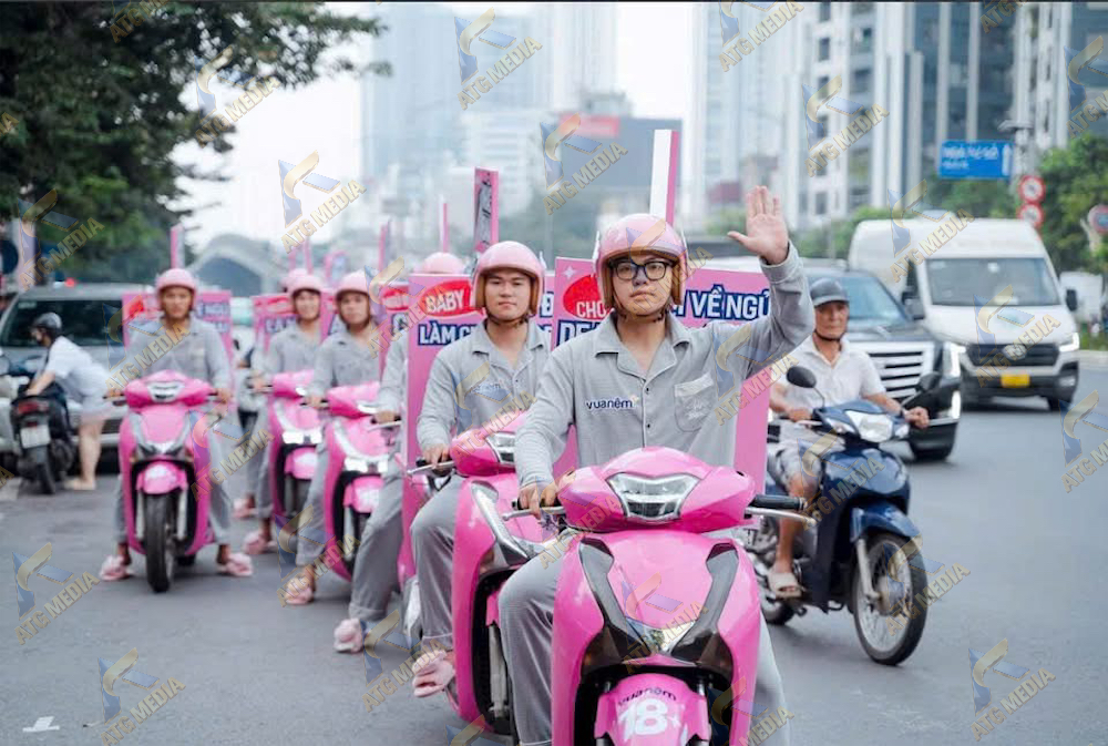 Chạy quảng cáo roadshow xe máy độc đáo ATG MEDIA⁠