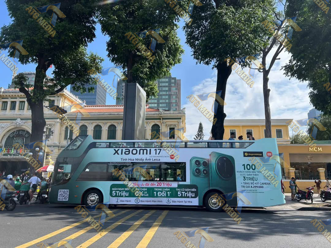 Roadshow Là Gì? Quy Trình, Chi Phí & Kinh Nghiệm Quảng Cáo 1 roadshow xe bus 2 tầng ATG MEDIA