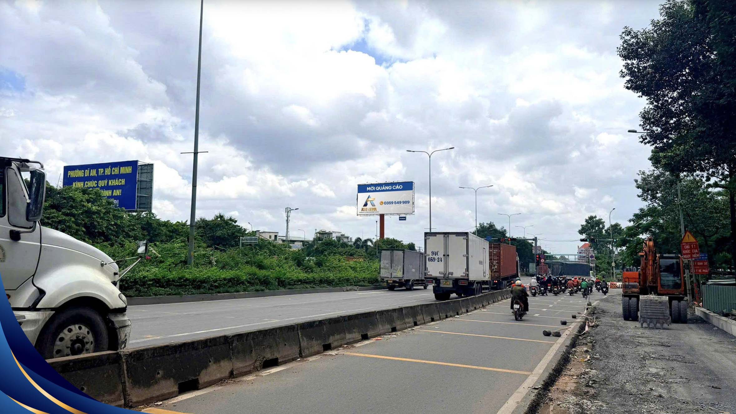 Cho Thuê Billboard Cầu Vượt Sóng Thần - Vị Trí Quảng Cáo Đắc Địa 4 Billboard
