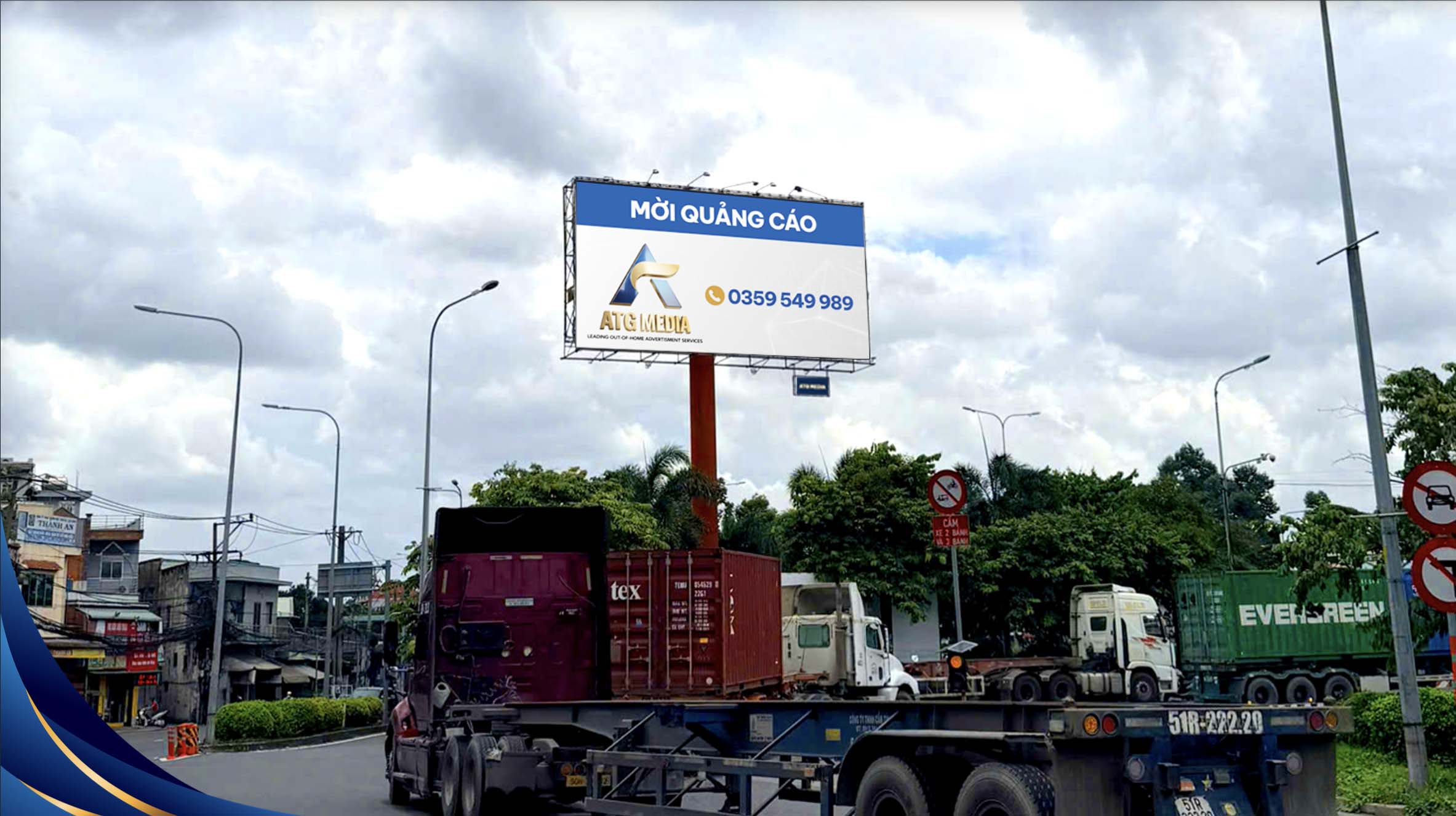 Cho Thuê Billboard Cầu Vượt Sóng Thần - Vị Trí Quảng Cáo Đắc Địa 1 mo dau