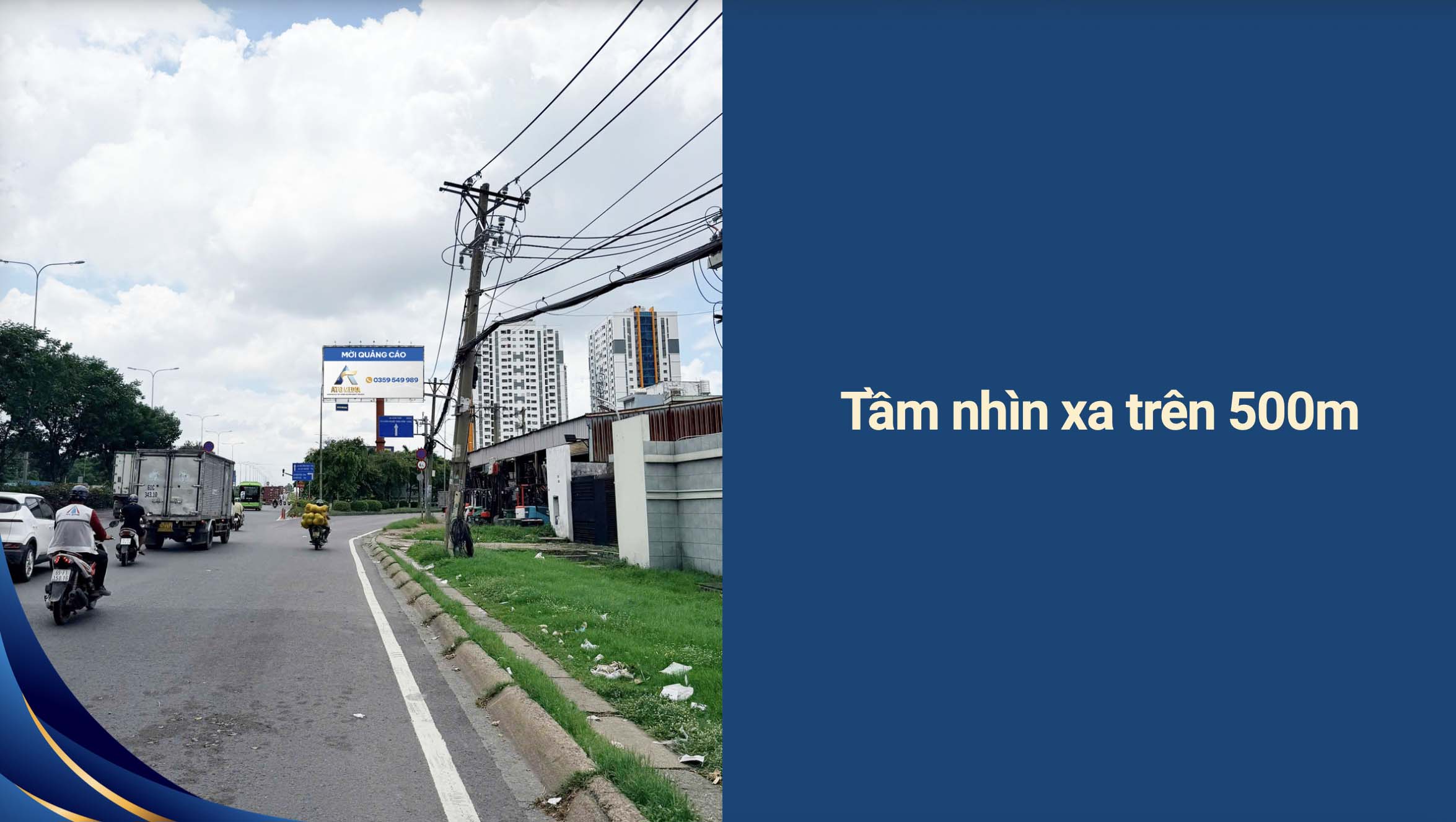 Cho Thuê Billboard Cầu Vượt Sóng Thần - Vị Trí Quảng Cáo Đắc Địa 5 Tam Nhin 500m